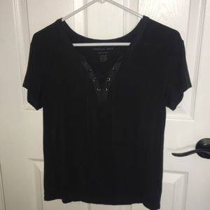 american eagle soft and sexy slate grey t shirt